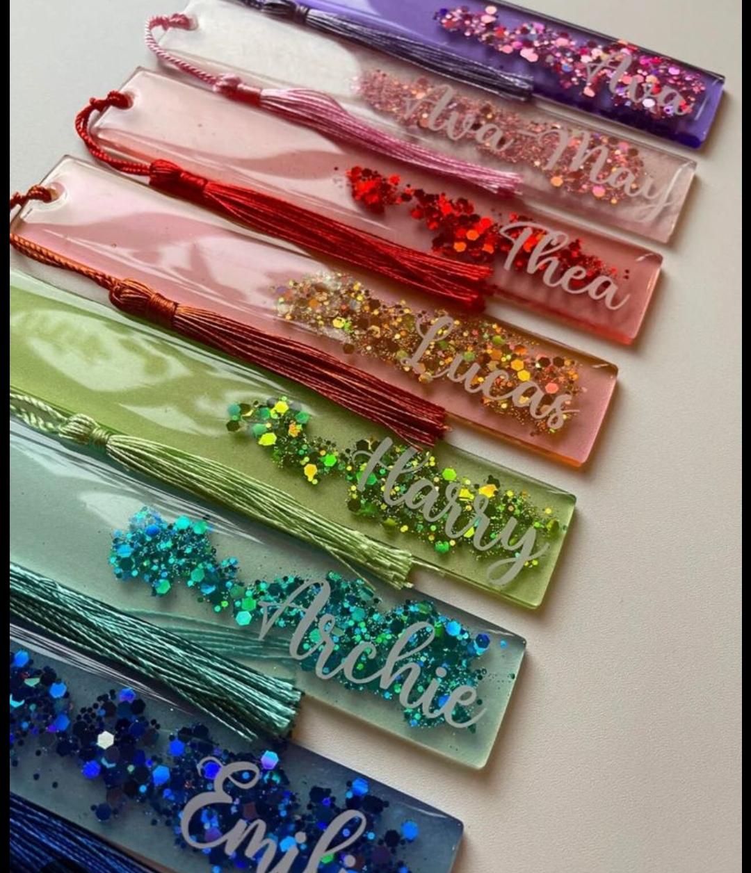 Resin bookmarks